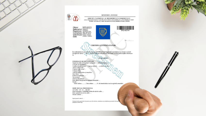 certificat constatator extins